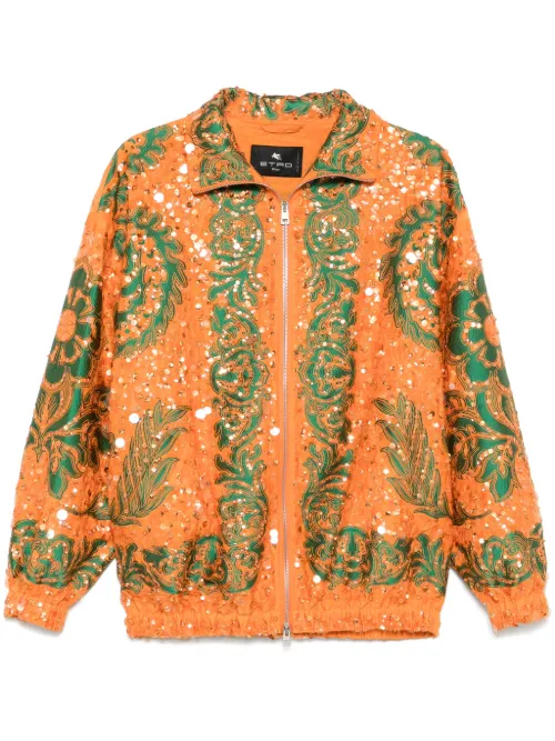 Veste bomber à sequins - ETRO - Modalova