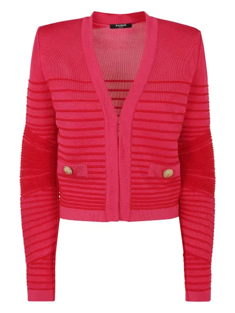 Balmain Vest met geribbeld detail