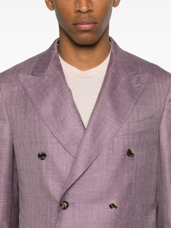 CARUSO ジャケットaida Caruso - Aida suit in brown wool