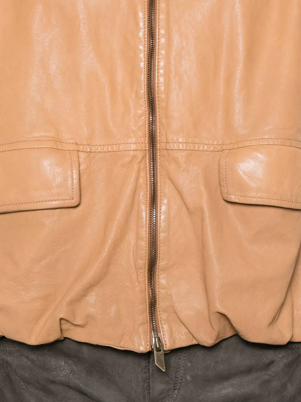 Salvatore Santoro Leren gilet Bruin