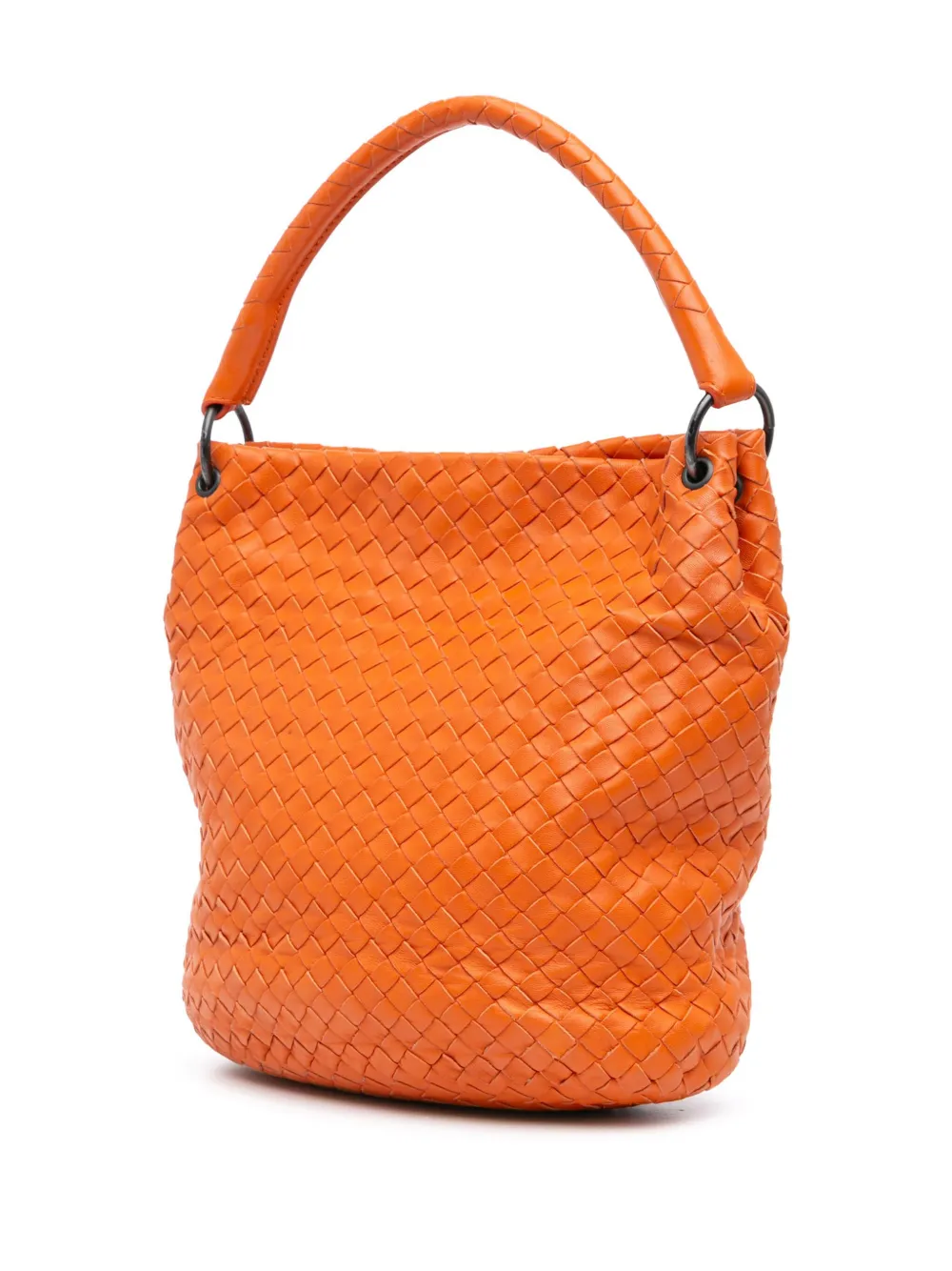 Bottega Veneta Pre-Owned 2011 Nappa Intrecciato bucket-tas - Oranje