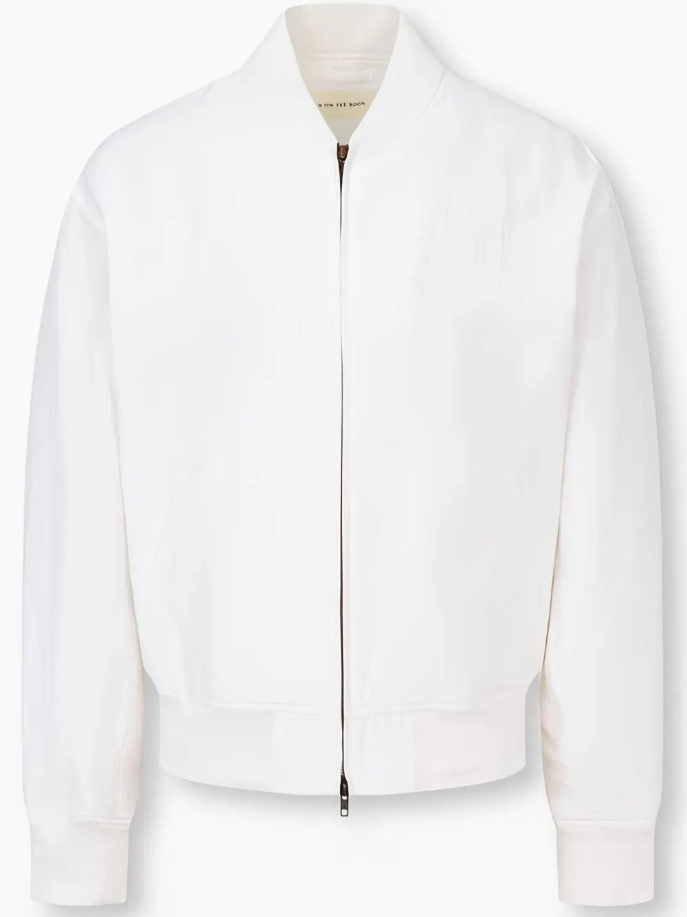 Man On The Boon. Classic Bomber Jacket In White