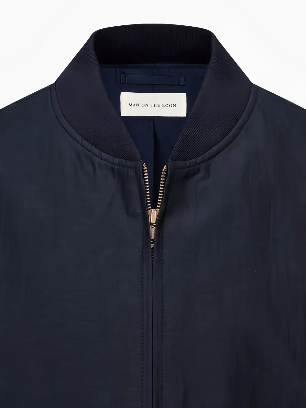 Man On The Boon. Klassiek bomberjack Blauw
