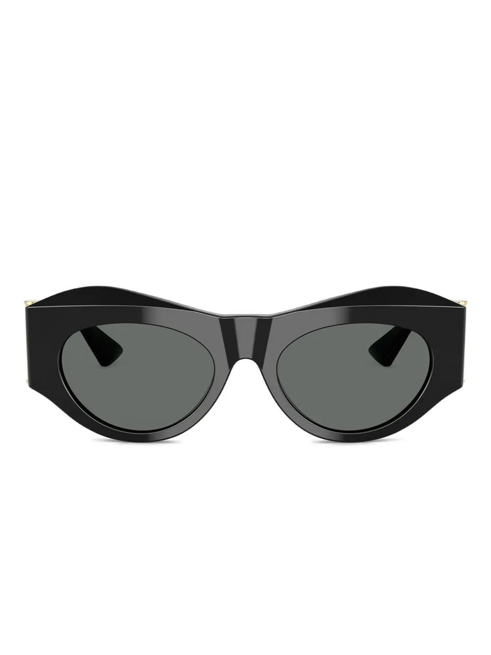 Versace Eyewear Sonnenbrille mit ovalem Gestell - Schwarz