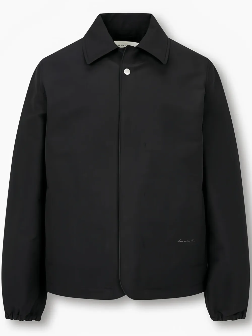 Man On The Boon. Snap-button Coach Jacket In Black
