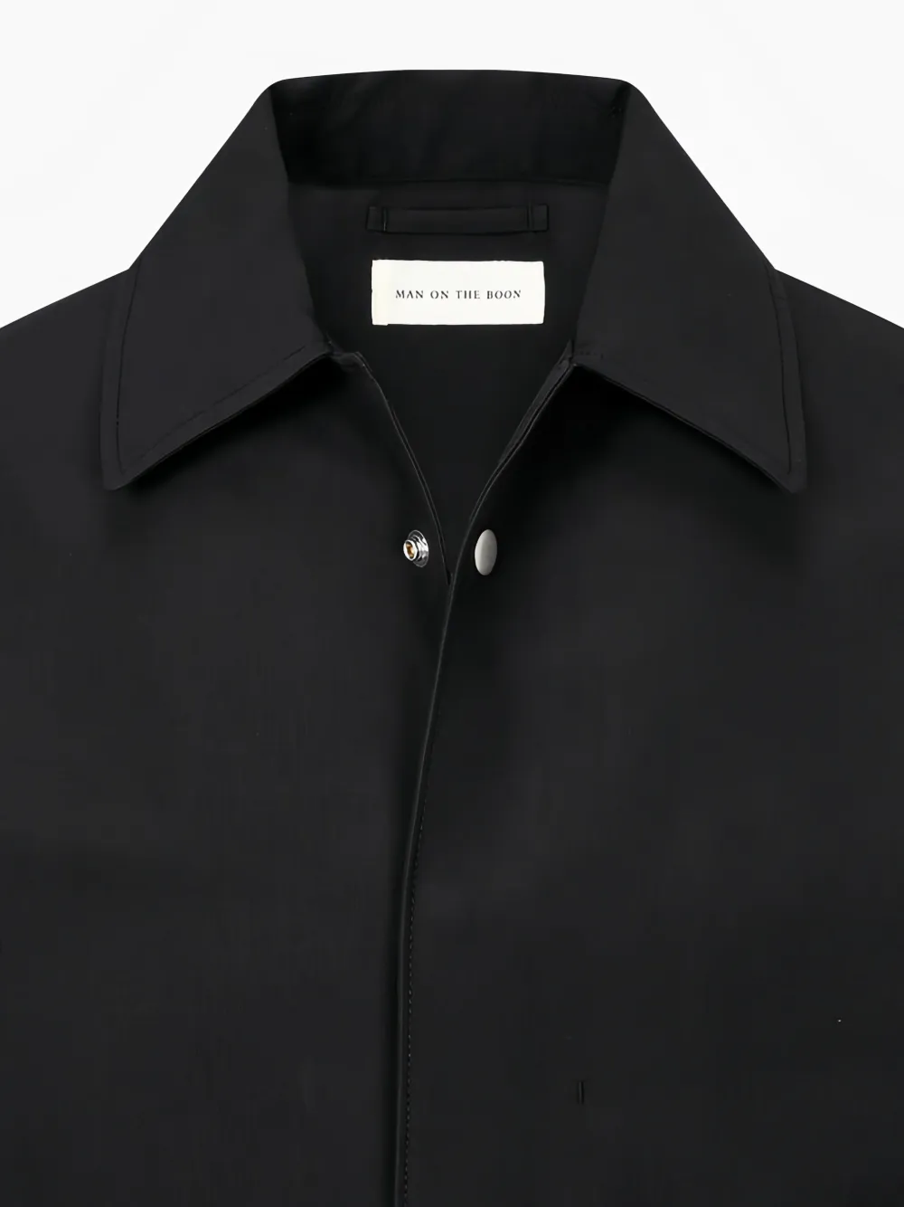 Man On The Boon. Snap-button Coach Jacket In Black