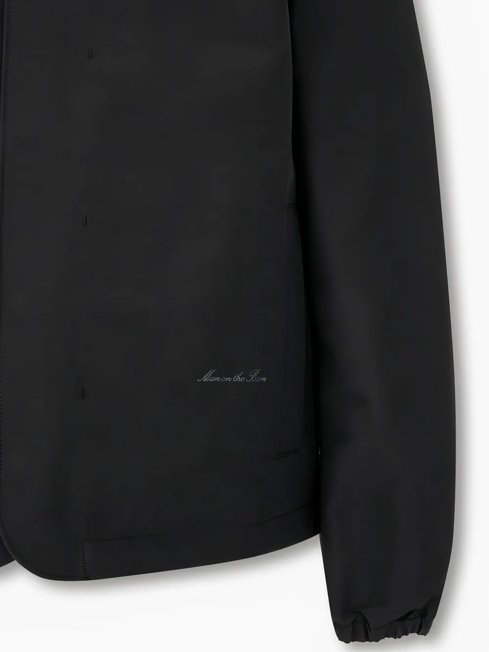 Man On The Boon. Snap-button Coach Jacket In Black
