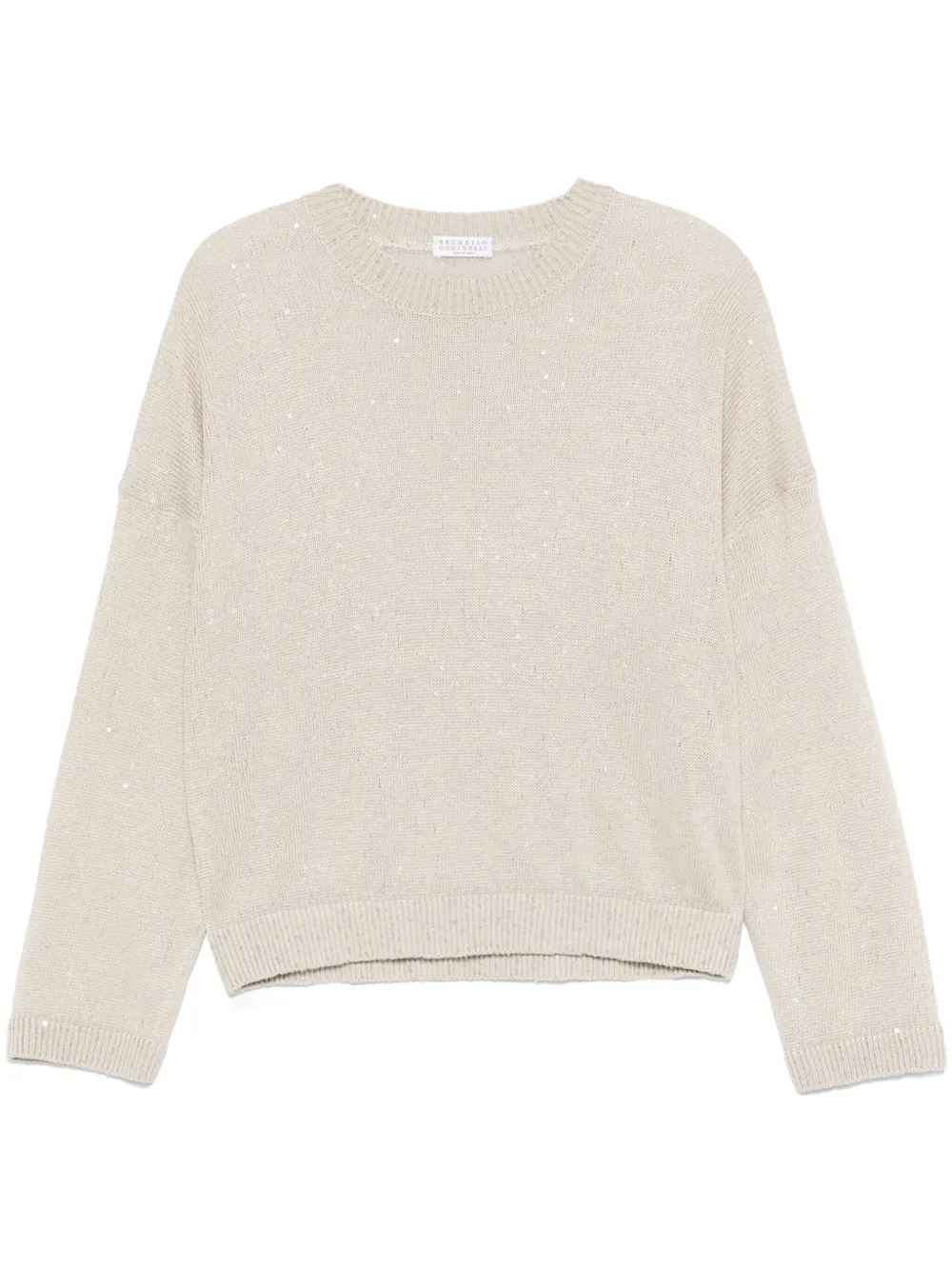BRUNELLO CUCINELLI SEQUIN-EMBELLISHED TOP