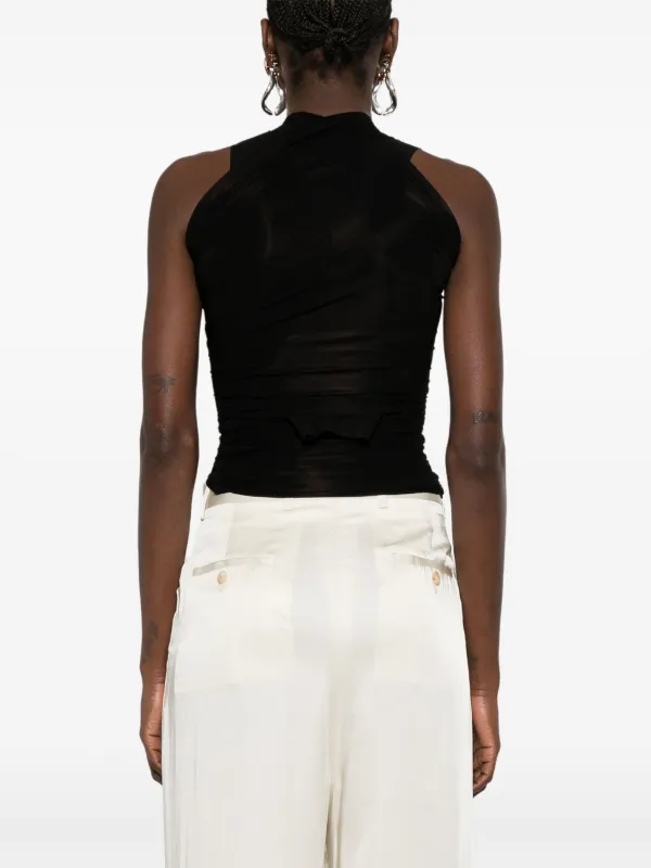 【関税込み】Rick Owens トープ Hollywood Banana トップス Rick Owens Hollywood Banana Top | Black | FARFETCH