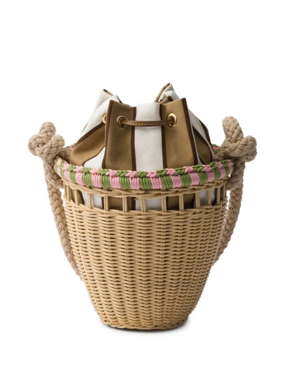 Prada mini Wicker bucket bag | Image 2