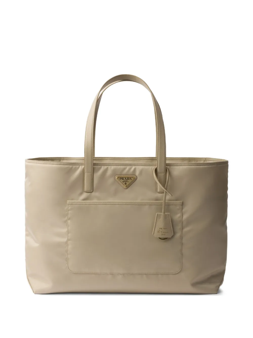 Prada Re-Edition 1978 grote shopper Beige