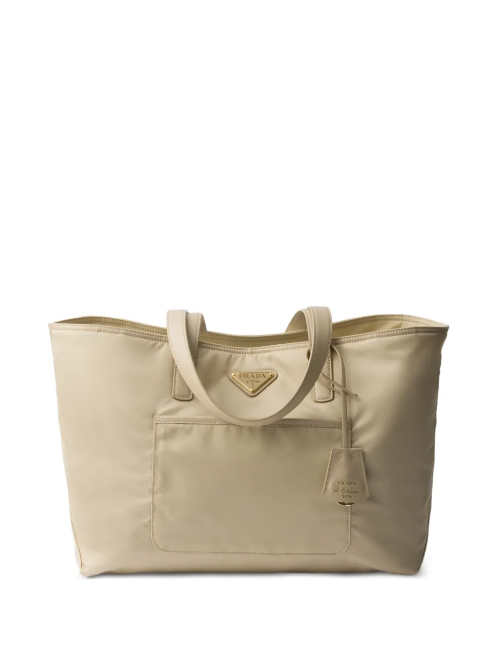 Prada Re-Edition 1978 medium shopper Beige