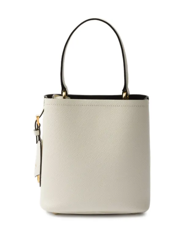 Prada プラダ パニエ ミニ バケットバッグ Prada パニエ ミニ バケットバッグ | ホワイト | FARFETCH JP
