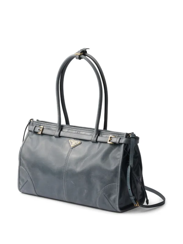 Prada Bonnie ハンドバッグ L | ブルー | FARFETCH JP