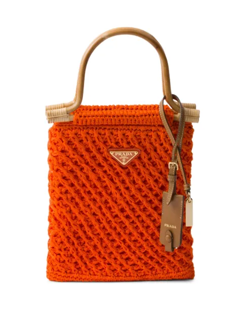 Prada mini crochet tote bag