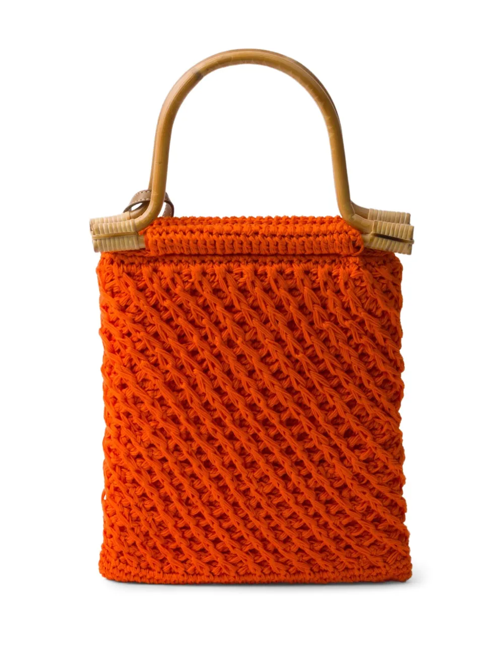 Prada Vera gehaakte shopper - Oranje