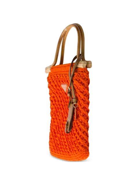 Prada mini Vera hæklet tote