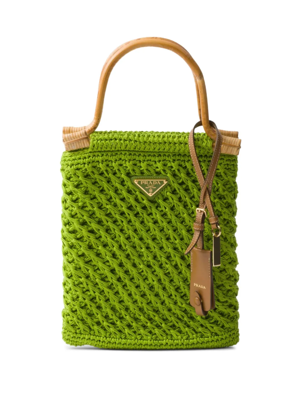 Prada Vera gehaakte shopper Groen