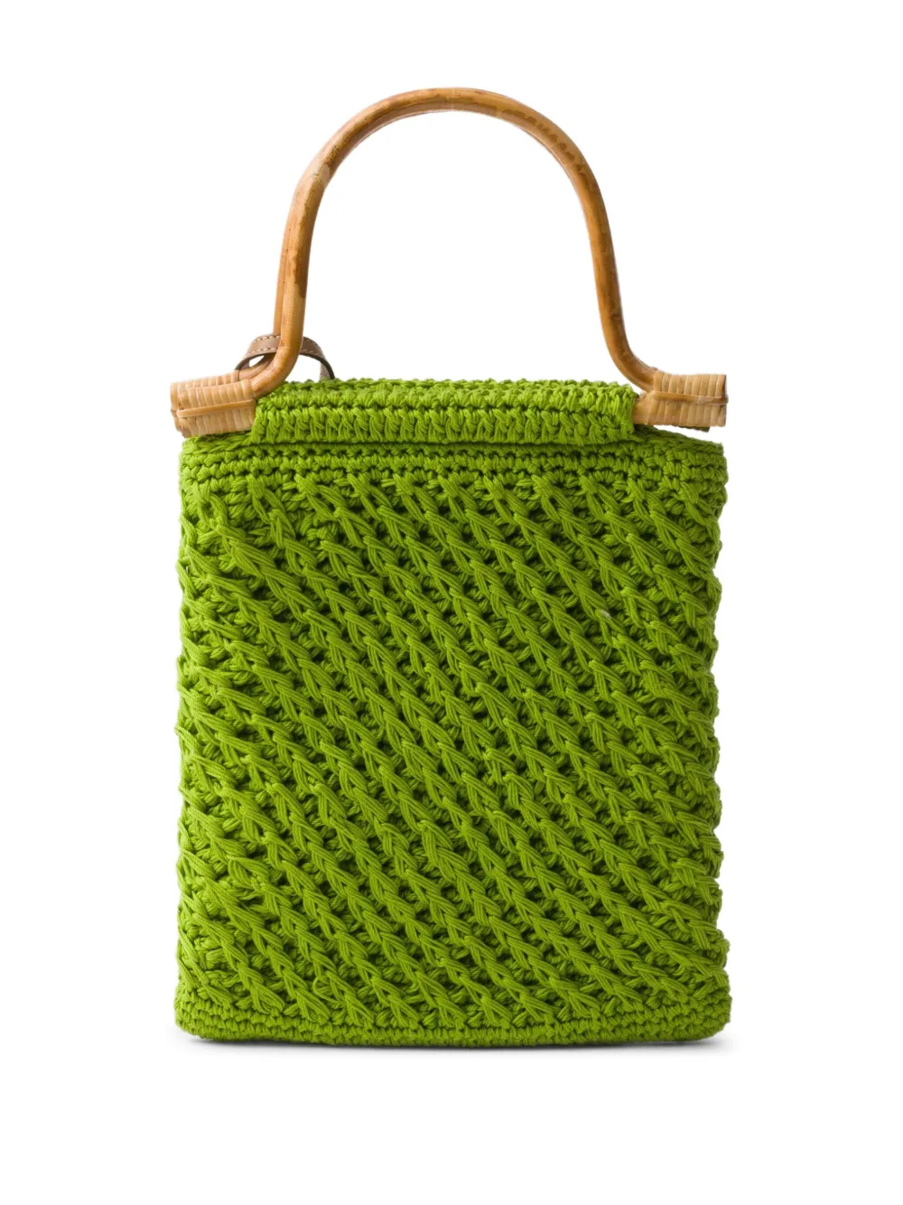 Prada Vera gehaakte shopper - Groen