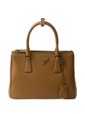 Prada レザー ハンドバッグ | ブラウン | FARFETCH JP