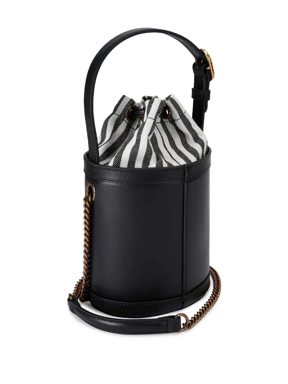 Kurt Geiger London small Chelsea round bucket bag - Zwart