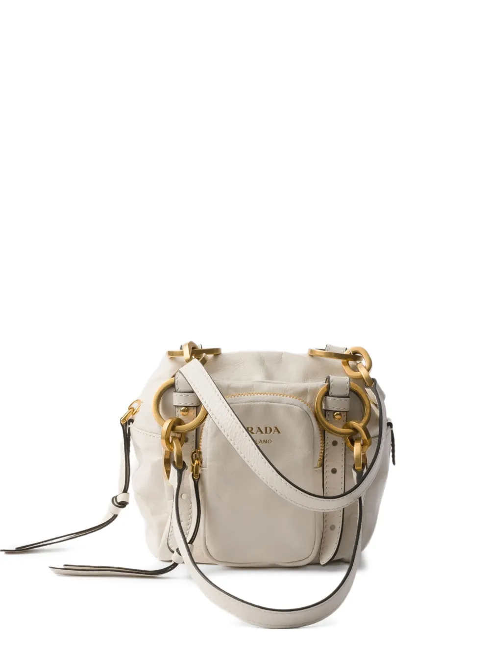 Prada Dangle mini-shopper Wit