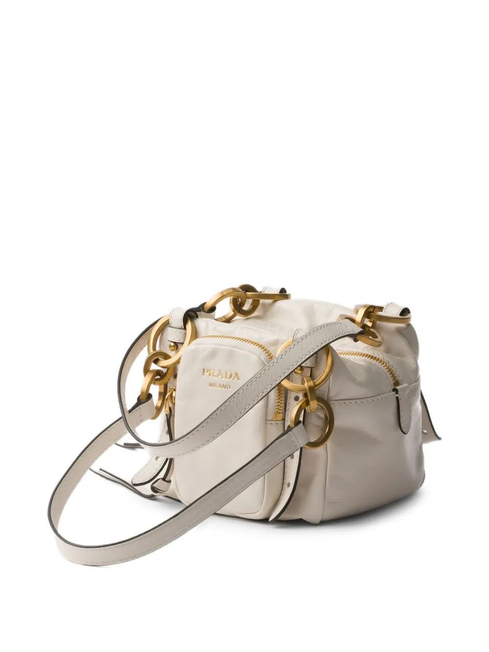 Prada Dangle mini-shopper Wit