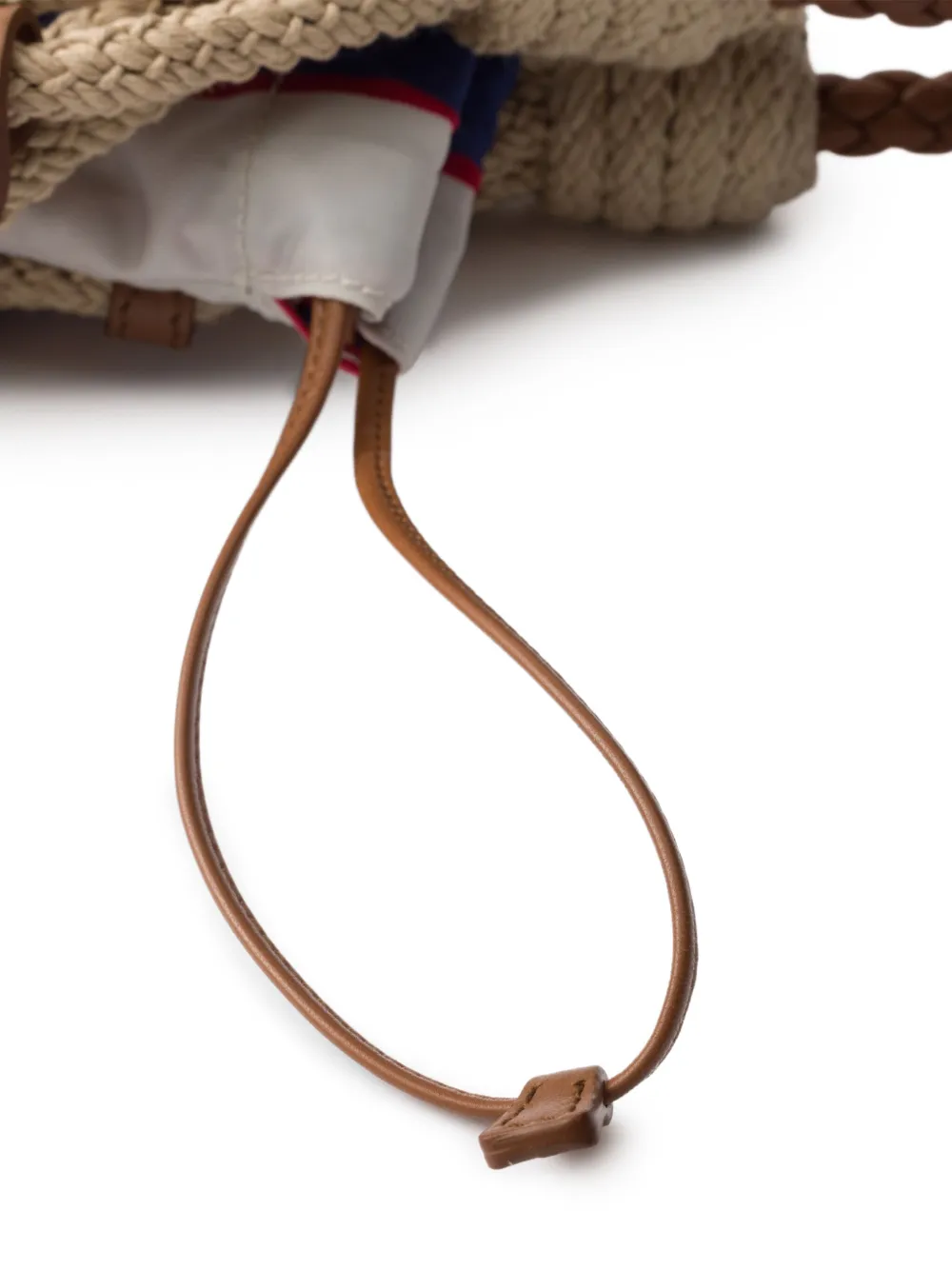 Prada Medium macramé shopper Beige