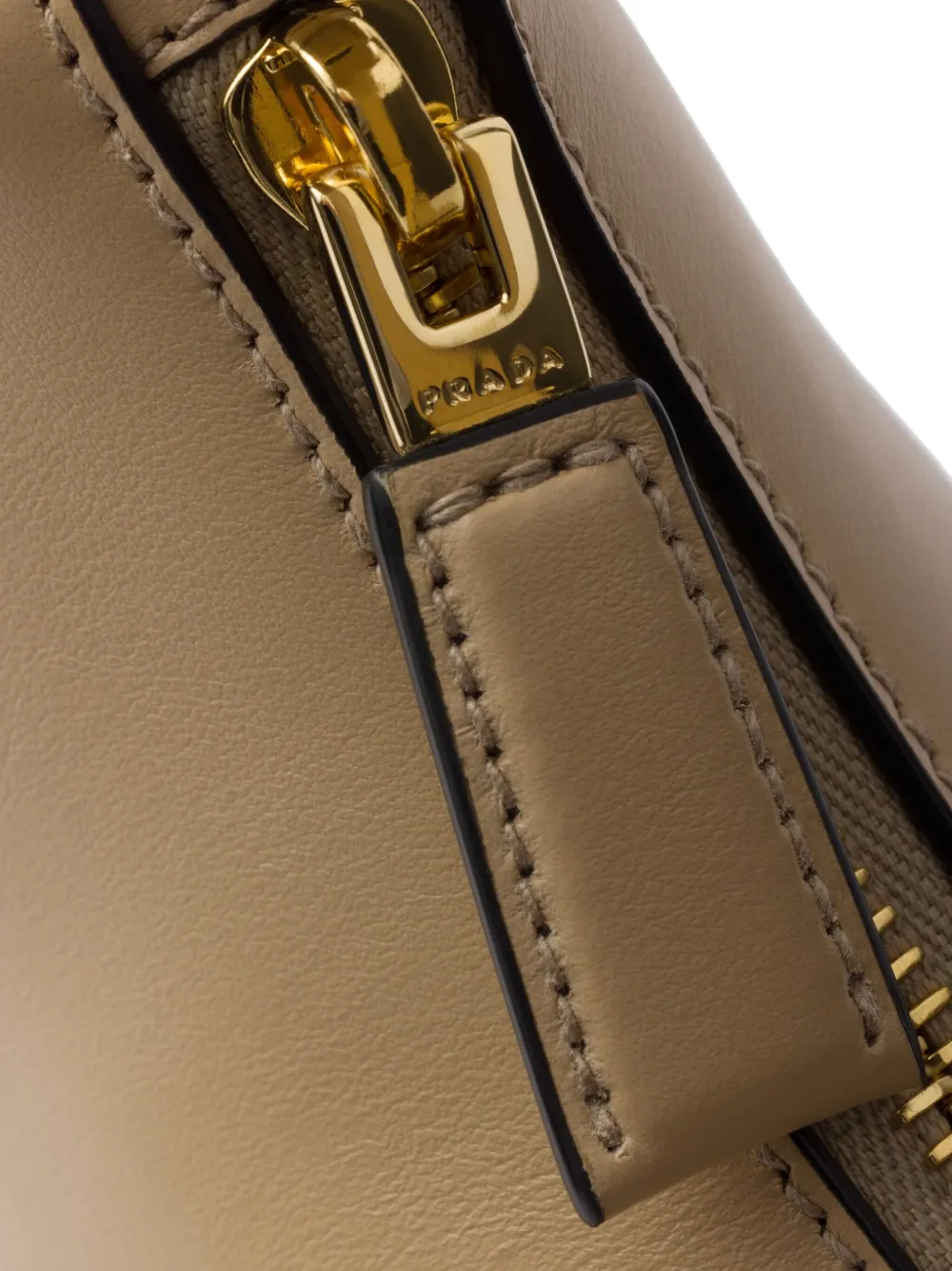 Shop Prada Small Arqué Shoulder Bag In Neutrals