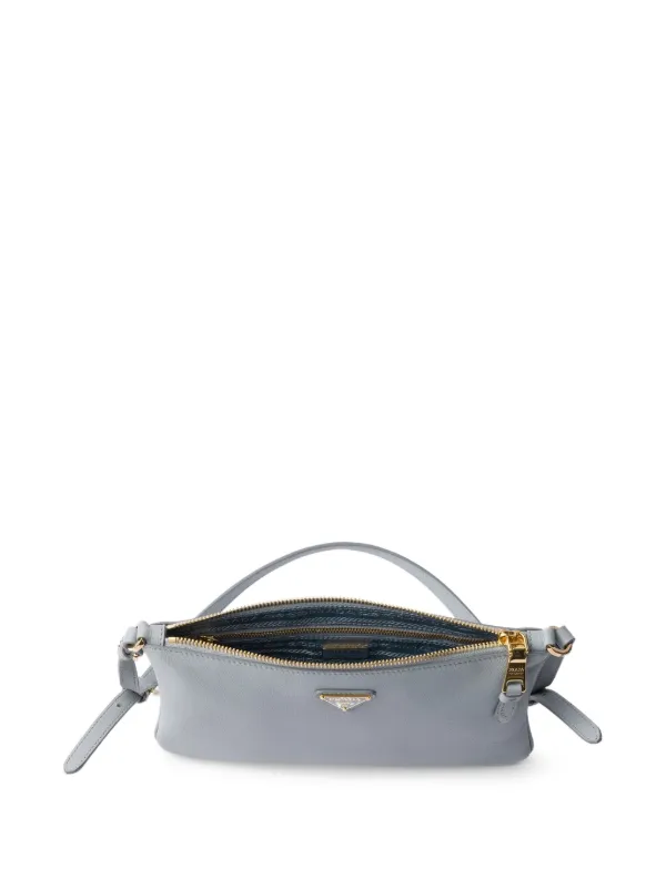 Prada Leather Shoulder Bag | Blue | FARFETCH