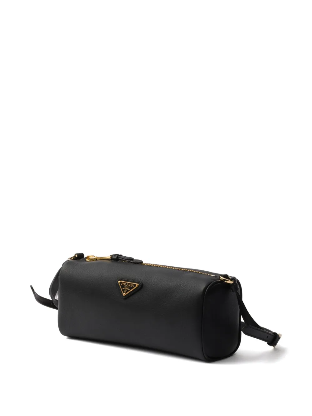 Prada Leren schoudertas Zwart