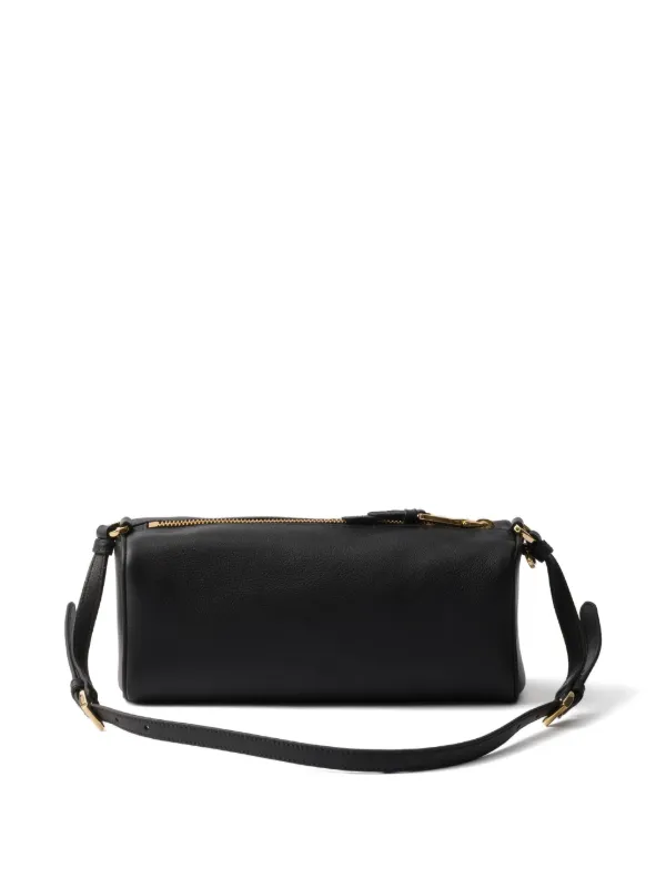 Prada Leather Shoulder Bag | Black | FARFETCH PL