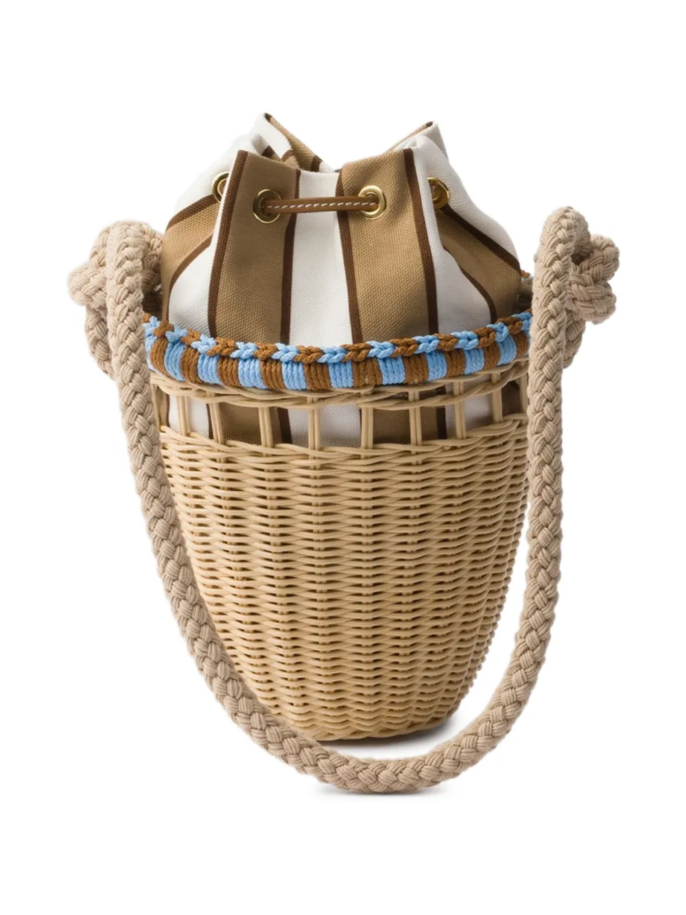 Prada mini wicker bucket bag | Image 2