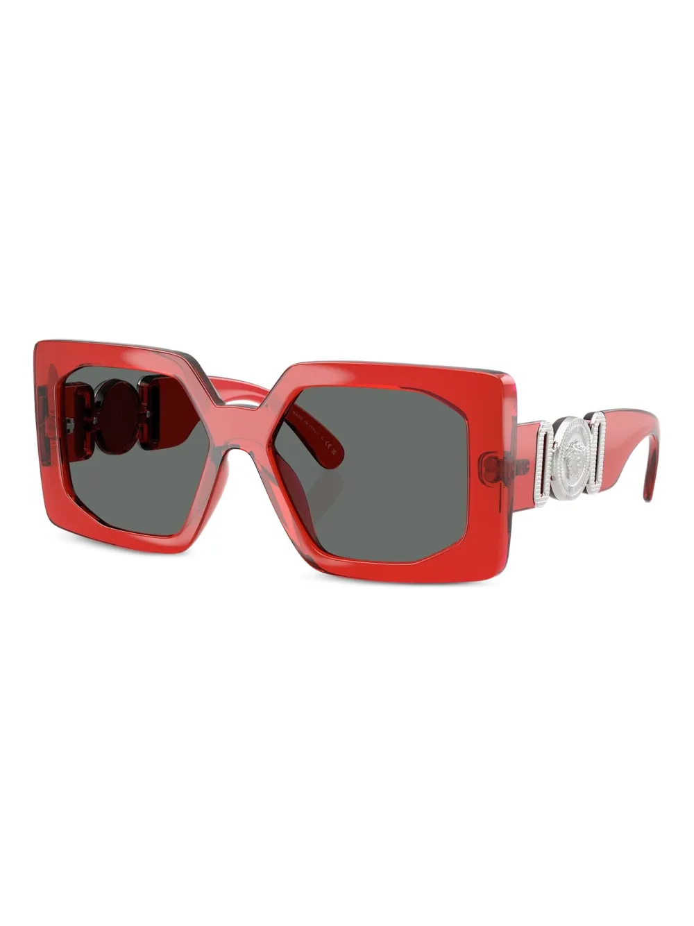Versace Eyewear Zonnebril met vierkant montuur - Rood