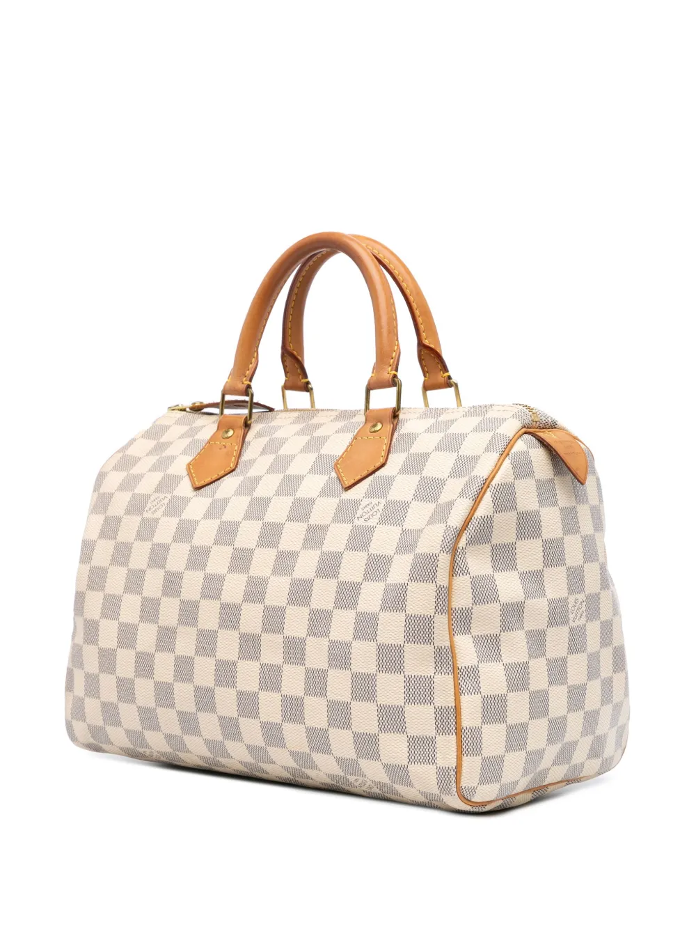 Louis Vuitton Pre-Owned 2012 Damier Azur Speedy 30 Boston tas - Wit