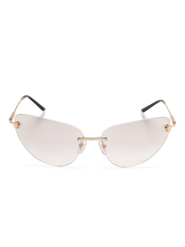 Rimless Rose Gold Cat Eye Glasses Celia Cat Eye Rose Gold