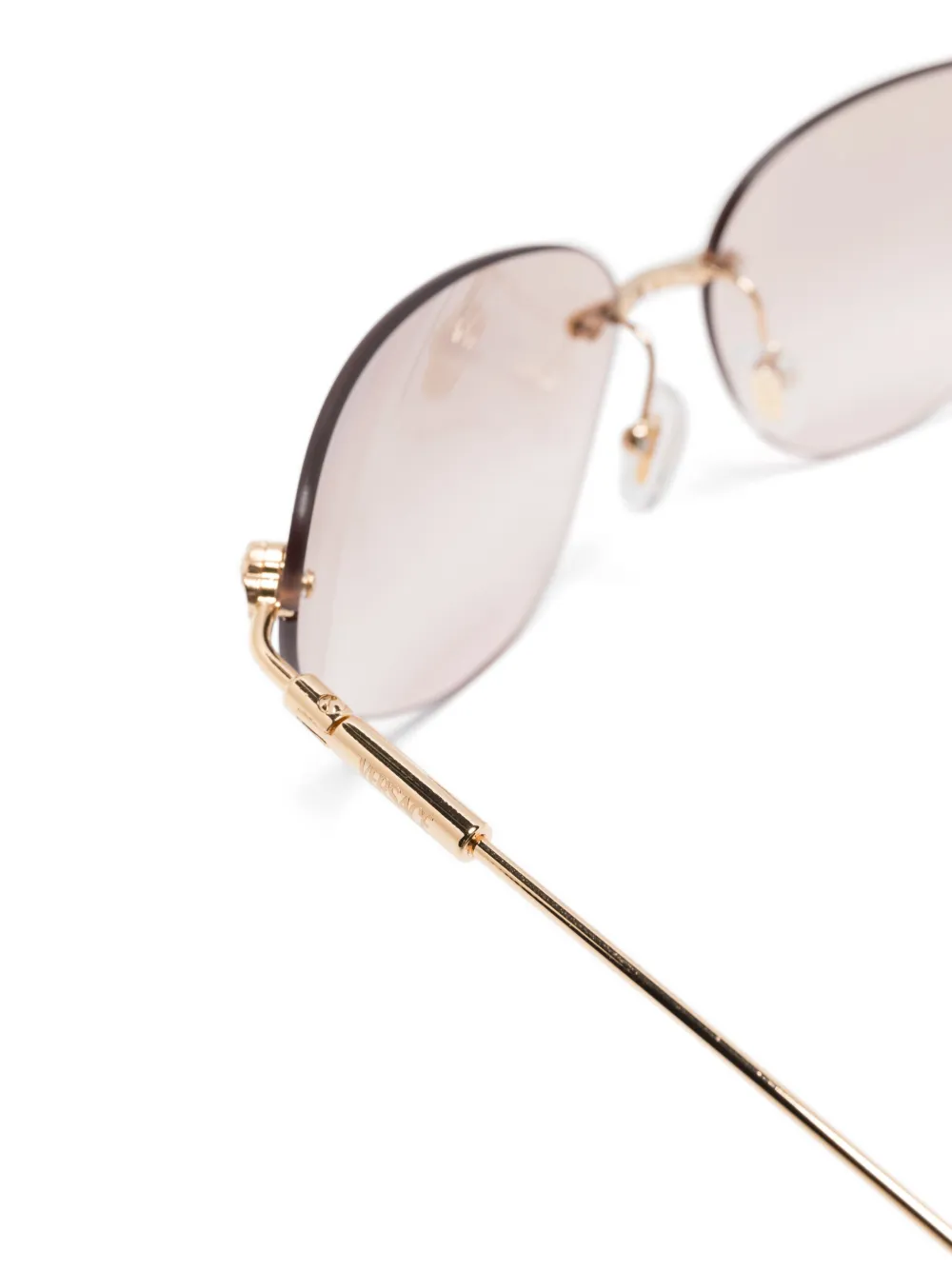 Versace Eyewear Zonnebril met randloze montuur Goud