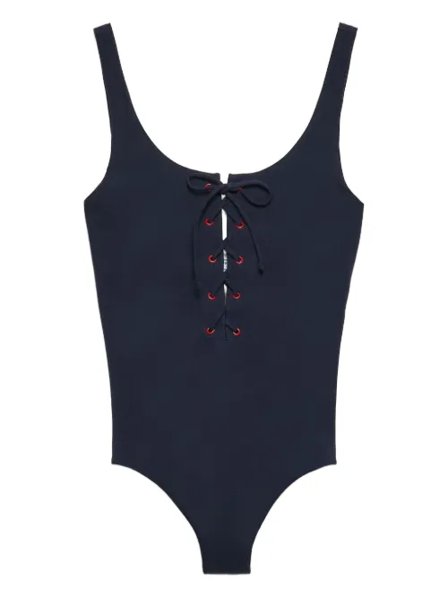 Maillot de bain à détail de laçage - Prada - Modalova