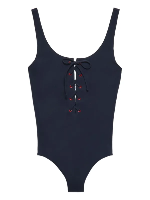 Prada レースアップ 水着 | ブルー | FARFETCH JP