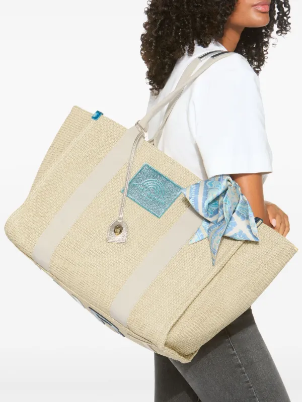 カート・ガイガー ロンドン  ツイード サウスバンク トート TWEED LG SOUTHBANK TOTE Pink Tweed Tote Purse by KURT GEIGER
