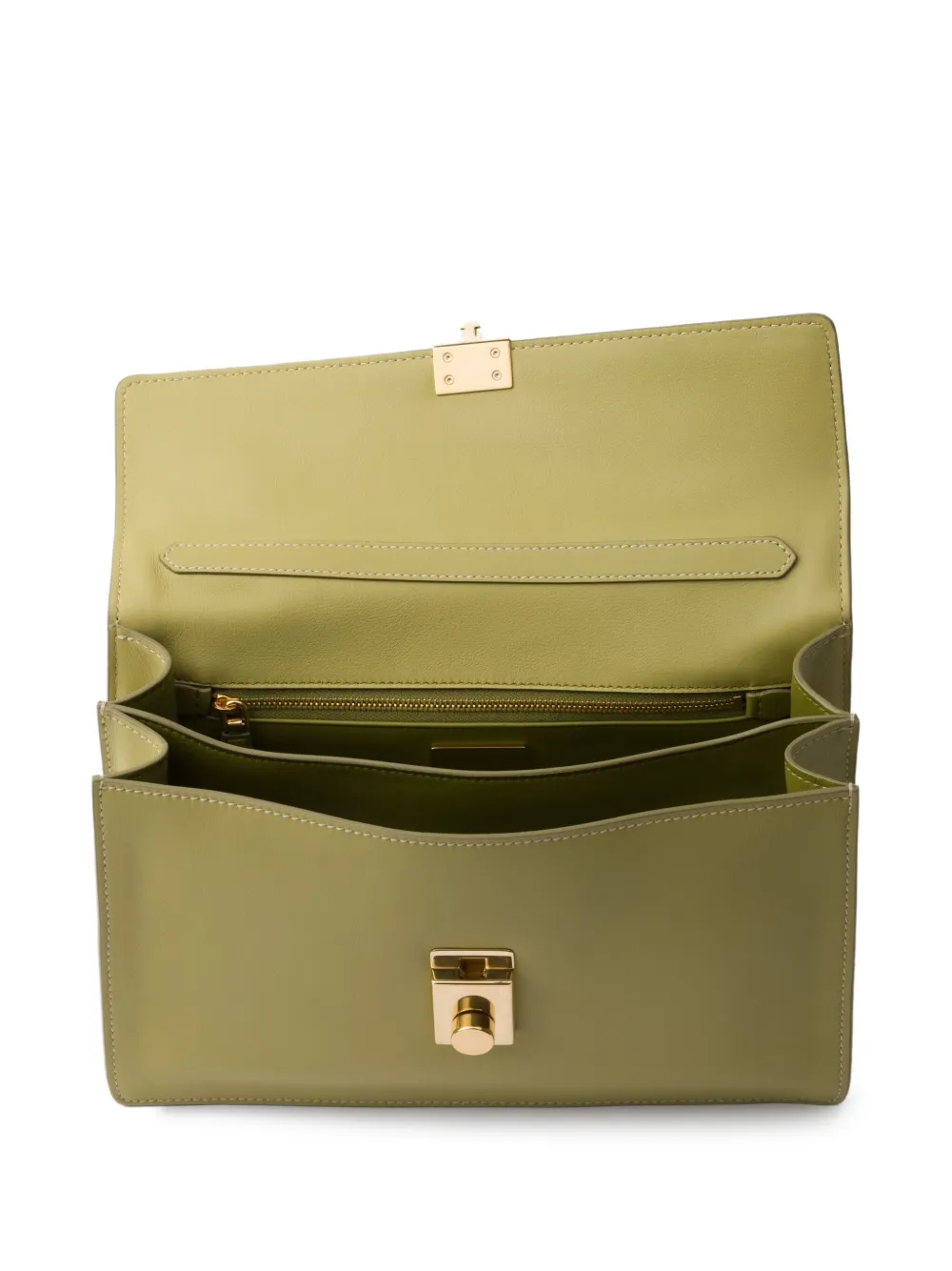 Prada Medium Soft Sound schoudertas Groen