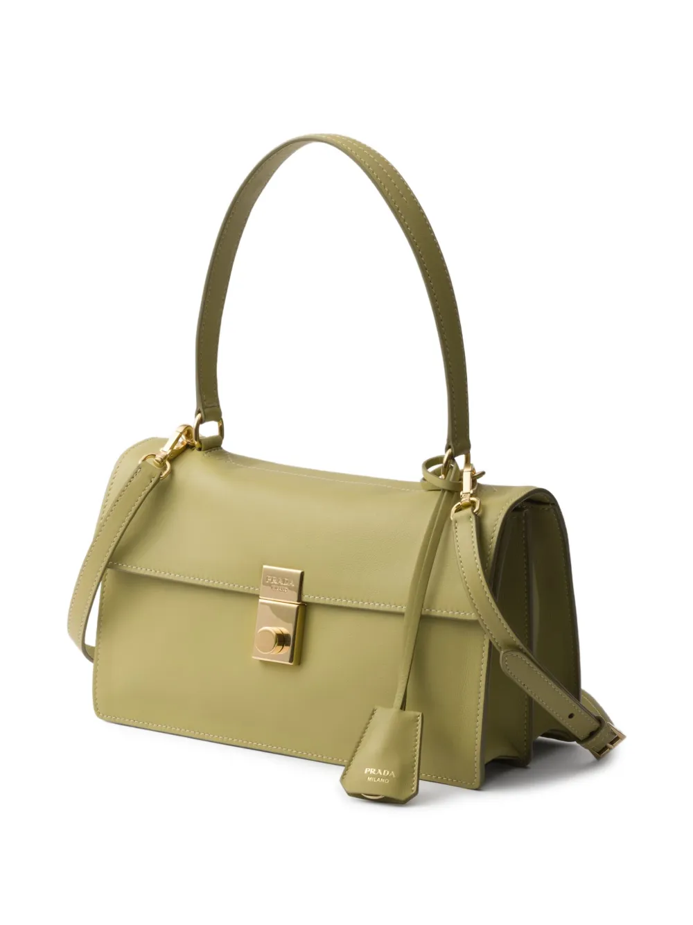 Prada Medium Soft Sound schoudertas Groen