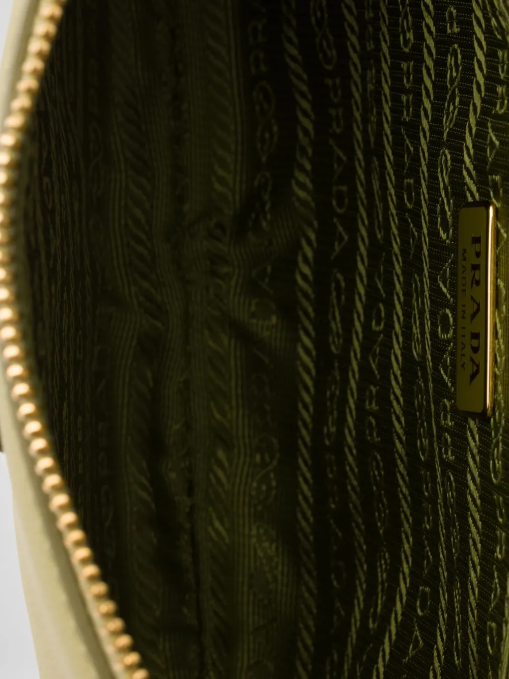 Prada Leren schoudertas Groen