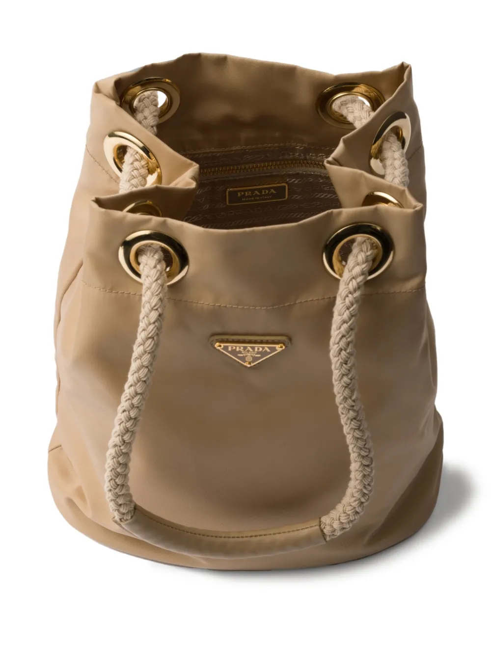 ショルダーバッグ・ポシェット Prada Sand Re-Nylon Prada Mariner Bucket Bag The Prada Mariner Bucket Bag Puts a Quintessential Summer