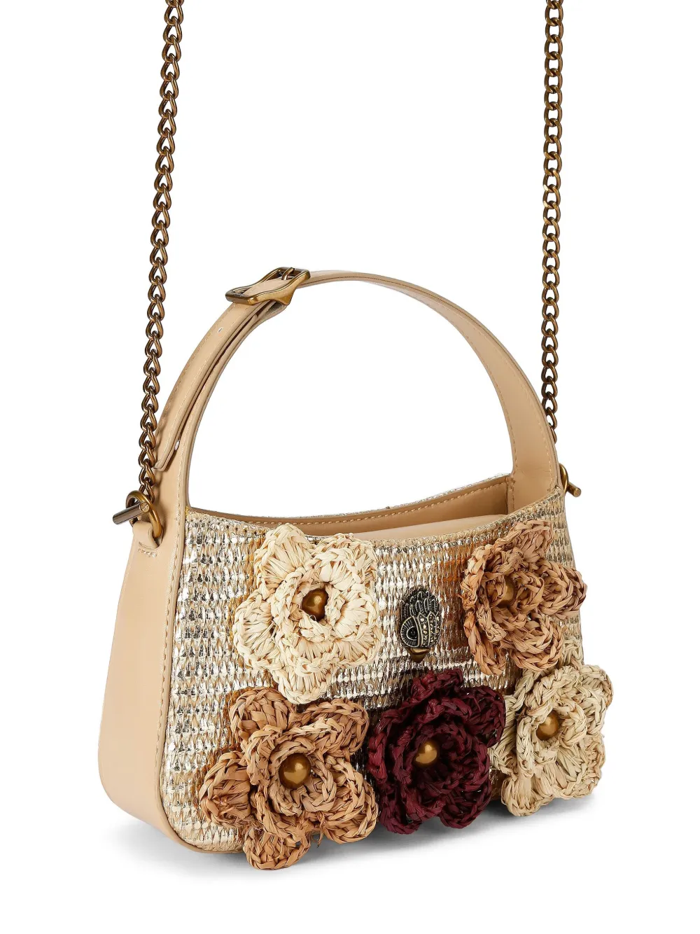 Kurt Geiger London Bond Flower kleine schoudertas Beige
