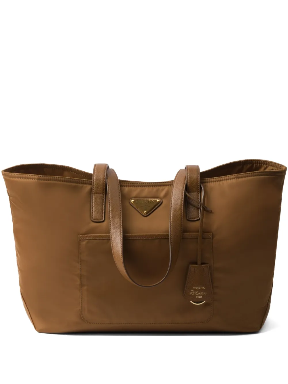 Prada Re-Edition 1978 medium shopper Bruin