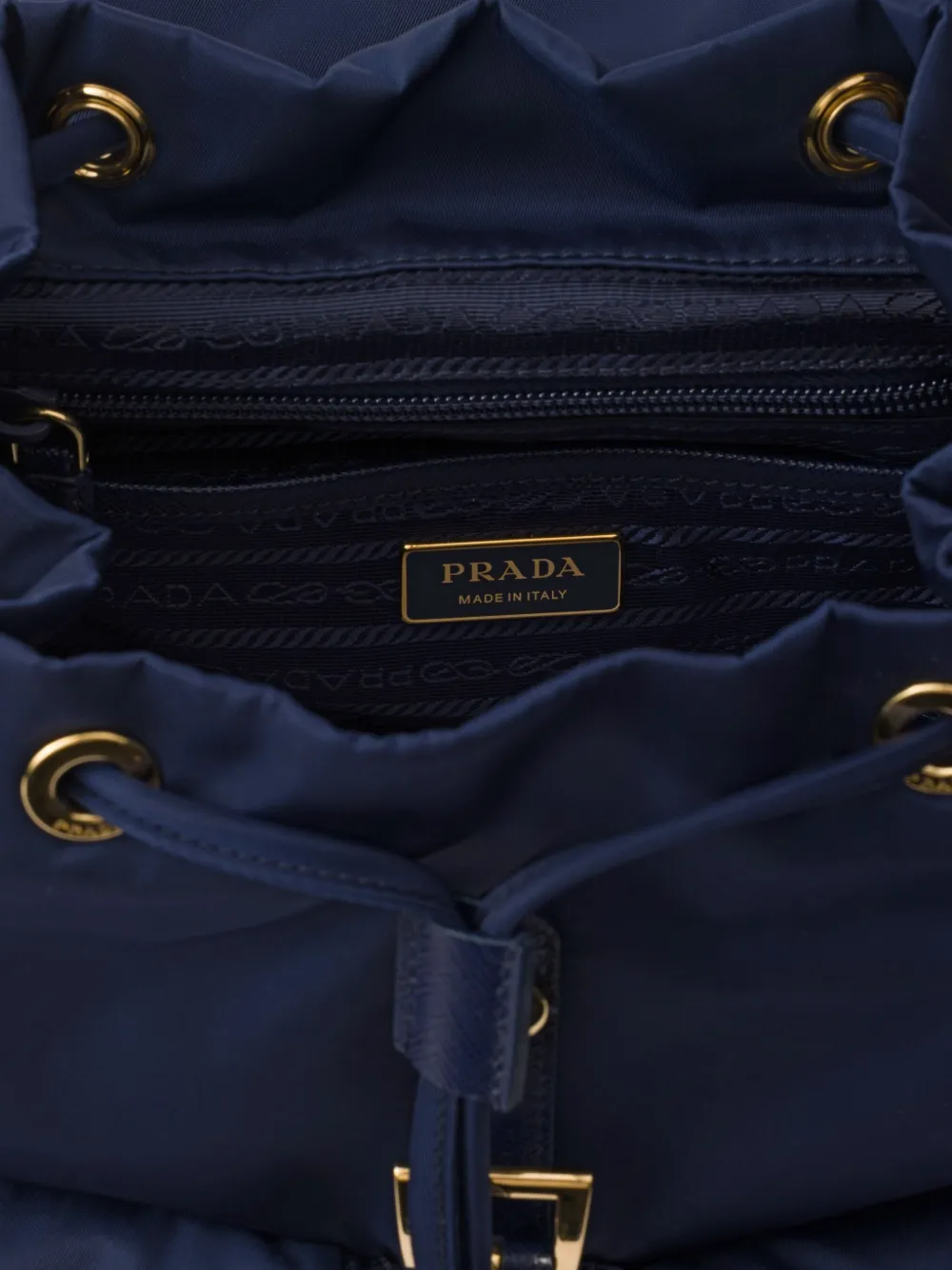 Prada Kleine Re-Nylon rugzak Blauw