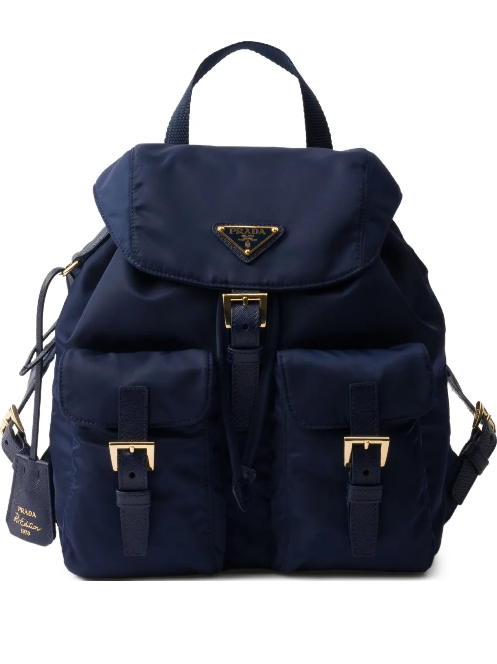 Prada Kleine Re-Nylon rugzak Blauw