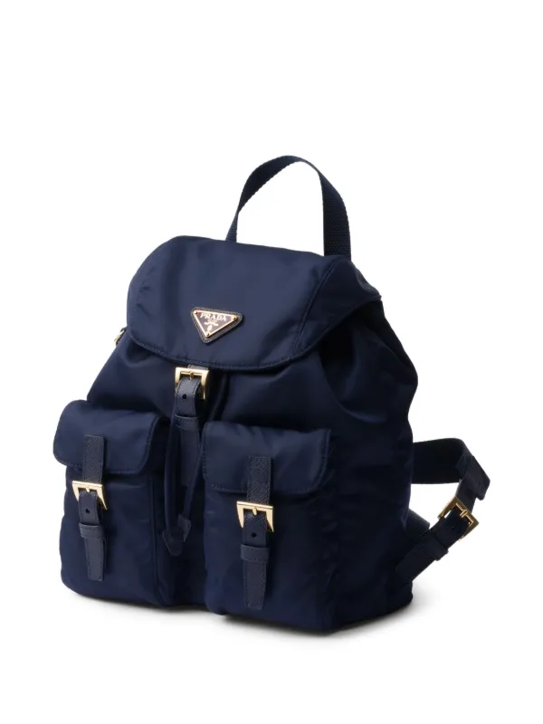 M*e様 PRADA ダークブルー ナイロンリュック Prada Re-edition 1978 Small Re-nylon Backpack | Blue | FARFETCH