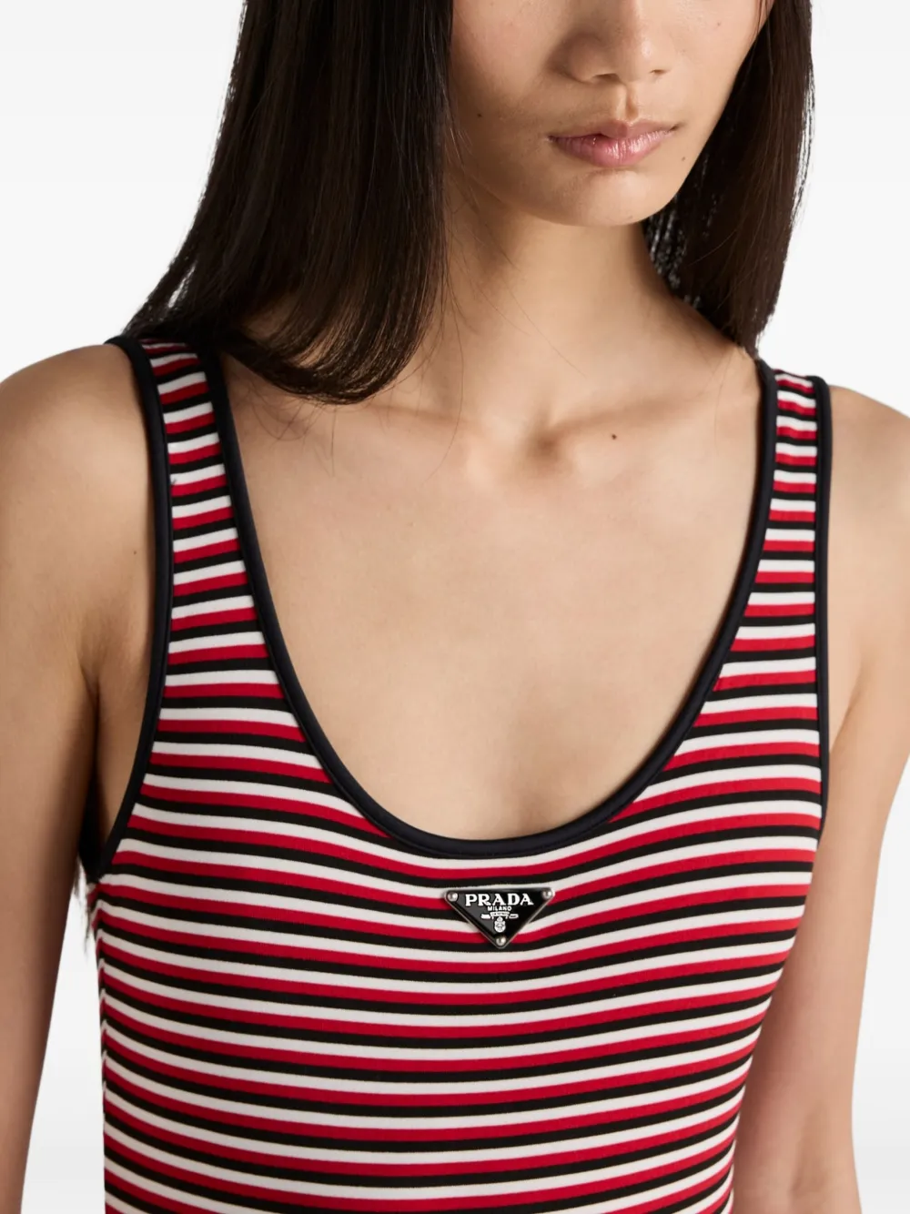 PRADA STRIPED SWIMSUIT